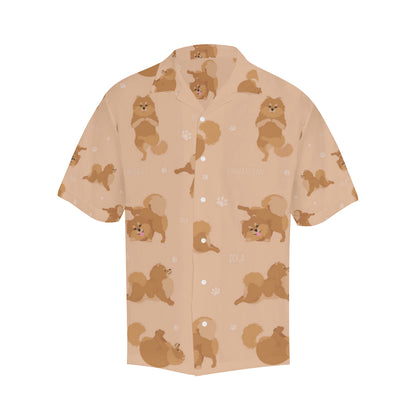 Pomeranians Pattern Print Design A06 Men's Hawaiian Shirt