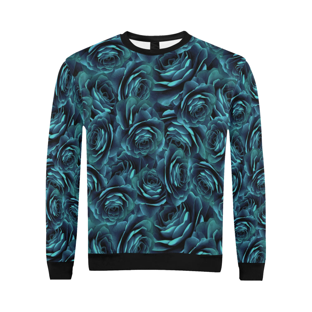 Camellia Pattern Print Design CM04 Men Long Sleeve Sweatshirt