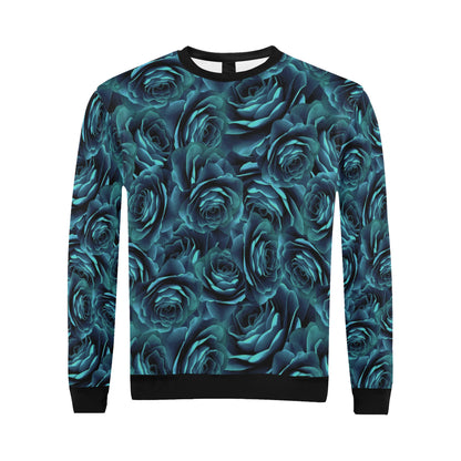 Camellia Pattern Print Design CM04 Men Long Sleeve Sweatshirt