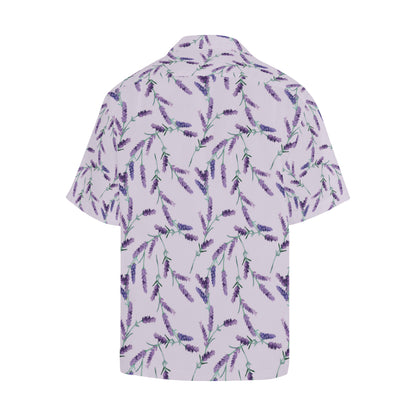 Lavender Pattern Print Design 02 Men's Hawaiian Shirt