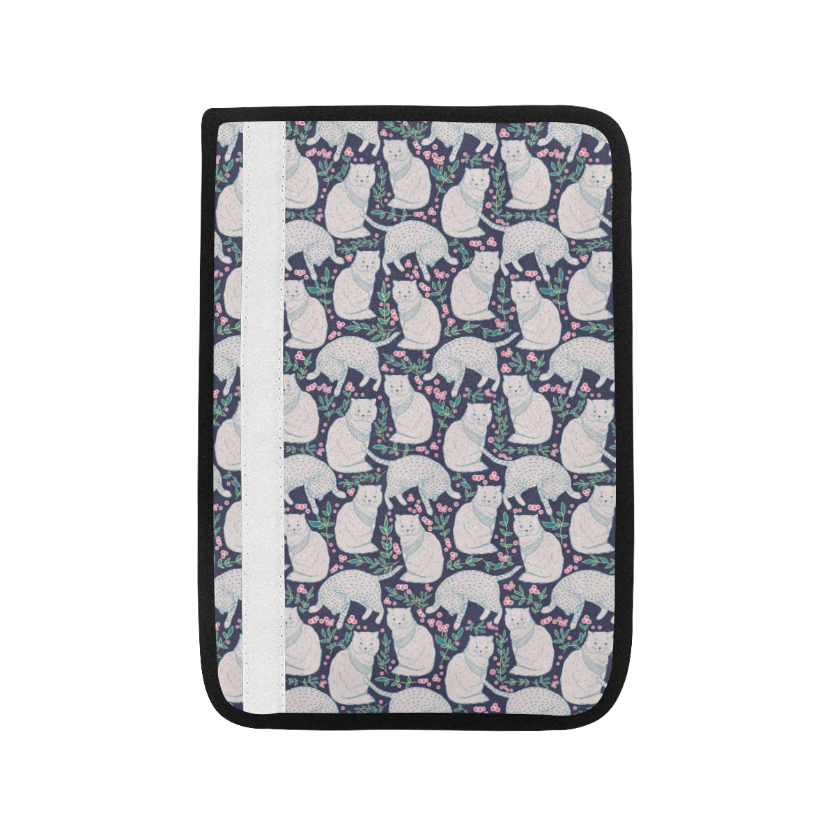 Cat Pattern Print Design 06 Car Seat Belt Cover