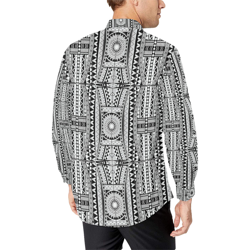 Polynesian Tattoo Design Men's Long Sleeve Shirt