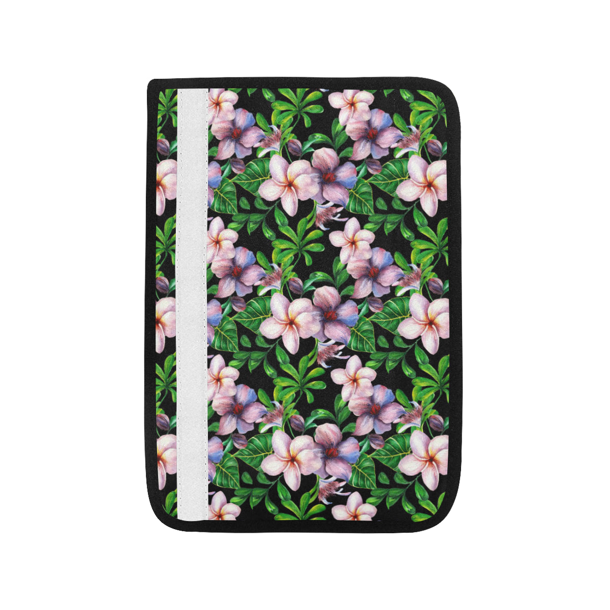 Plumeria Pattern Print Design PM01 Car Seat Belt Cover