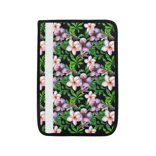 Plumeria Pattern Print Design PM01 Car Seat Belt Cover