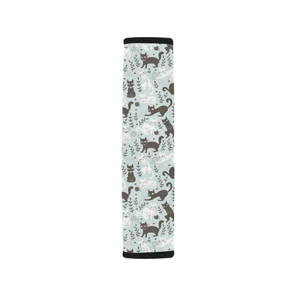 Cat Pattern Print Design 08 Car Seat Belt Cover