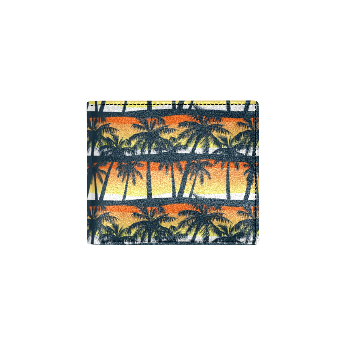 Palm Tree Pattern Print Design PT011 Men's ID Card Wallet