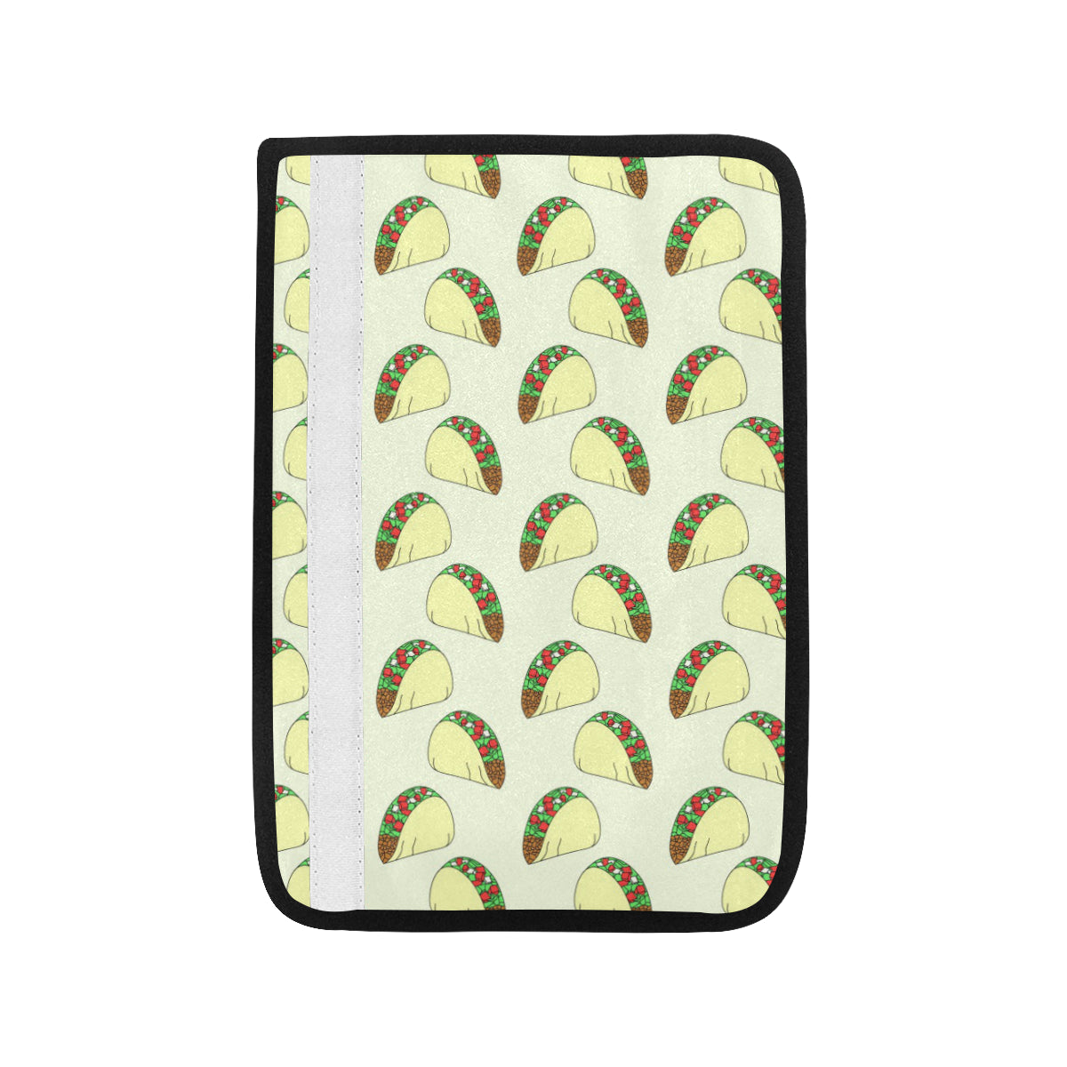 Taco Pattern Print Design TC05 Car Seat Belt Cover