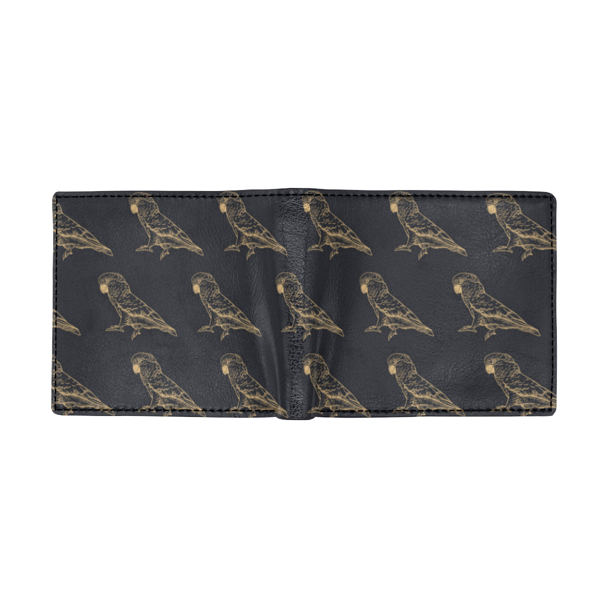 Parakeet Pattern Print Design A04 Men's ID Card Wallet