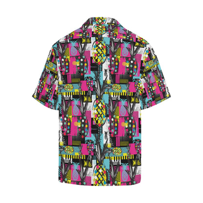 Pop Art Pineapple Pattern Print Design A02 Men's Hawaiian Shirt