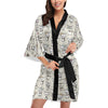 Chihuahua Pattern Print Design 02 Women's Short Kimono