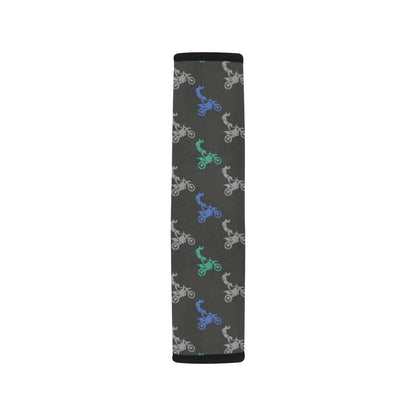 Motocross Pattern Print Design 02 Car Seat Belt Cover