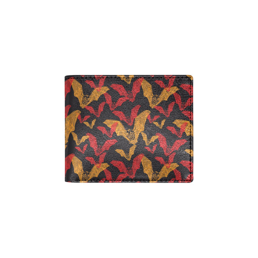 Bat Pattern Print Design 01 Men's ID Card Wallet