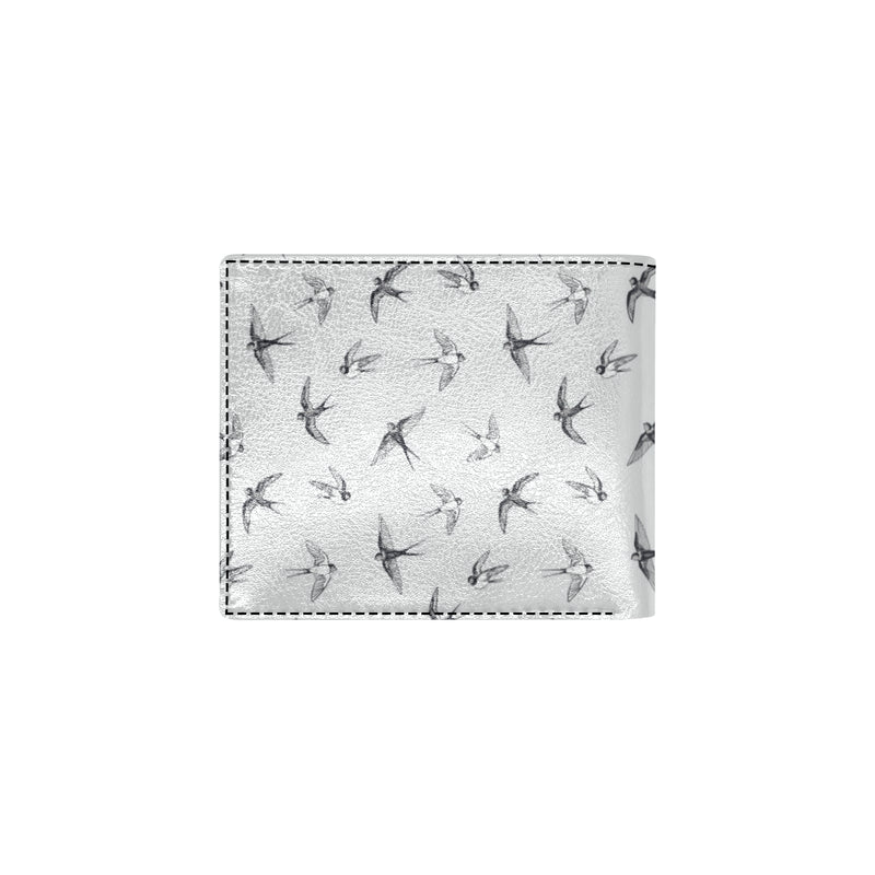 Swallow Bird Pattern Print Design 04 Men's ID Card Wallet