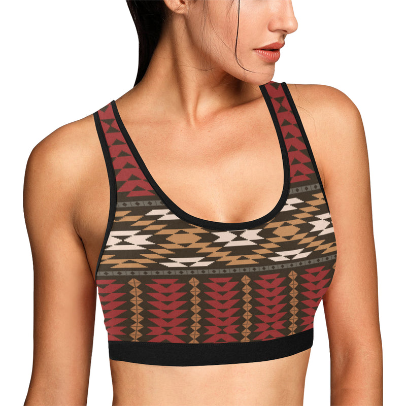 Native Pattern Print Design A02 Sports Bra