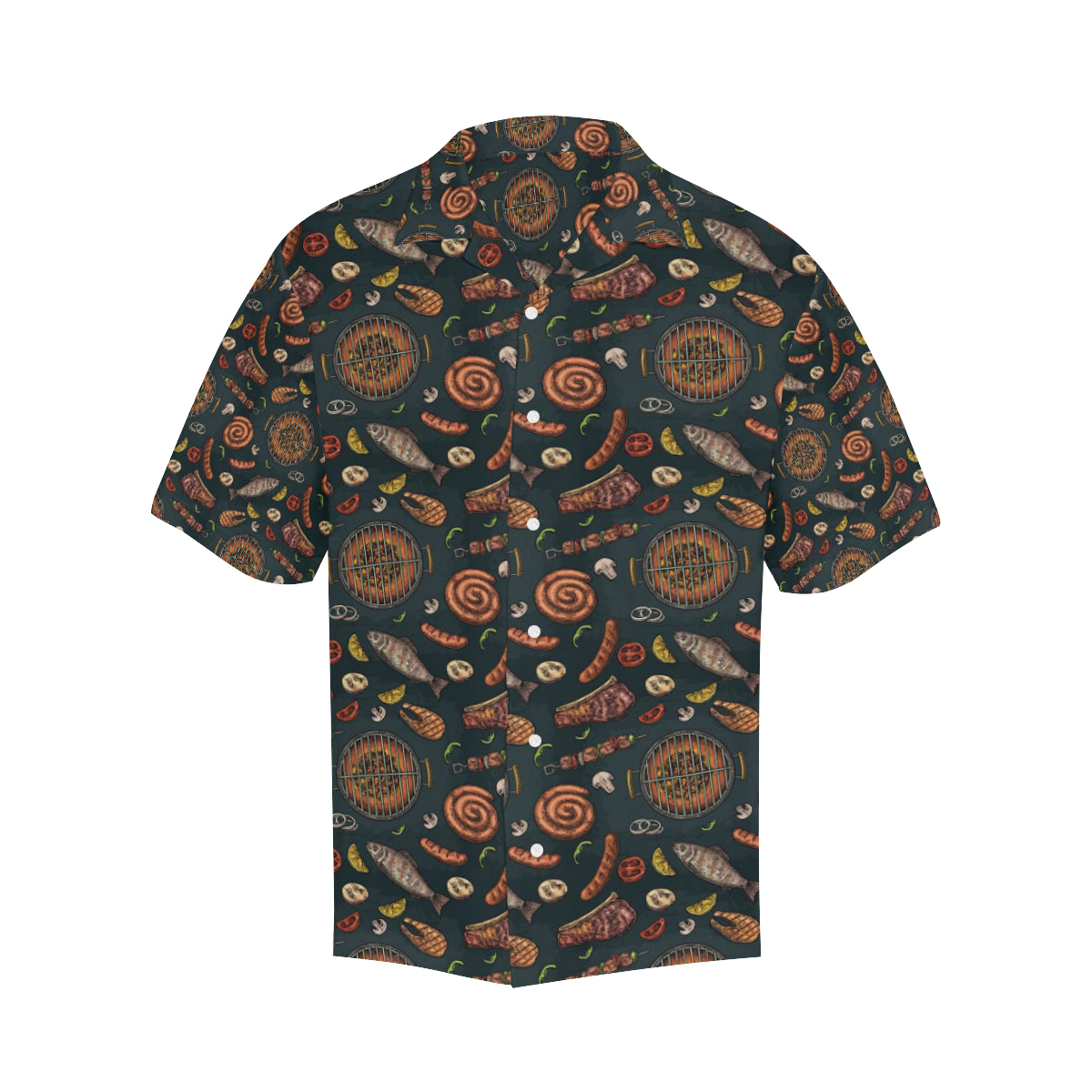Barbecue Pattern Print Design 02 Men's Hawaiian Shirt