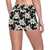 Plumeria Pattern Print Design PM02 Yoga Shorts