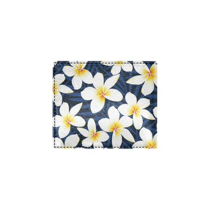 Plumeria Pattern Print Design PM026 Men's ID Card Wallet