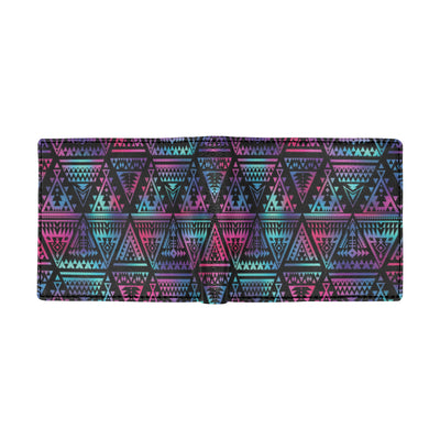 Tribal aztec Dark Multicolor Men's ID Card Wallet