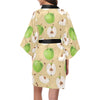 Apple Pattern Print Design AP07 Women Kimono Robe