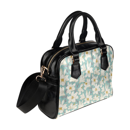 Lily Pattern Print Design 02 Shoulder Handbag