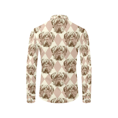 Mastiffs Pattern Print Design 01 Men's Long Sleeve Shirt