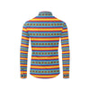 Mexican Blanket ZigZag Print Pattern Men's Long Sleeve Shirt