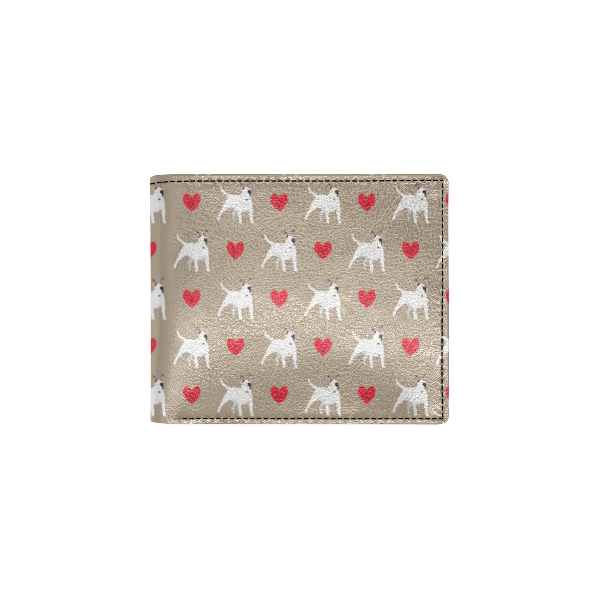 Bull Terriers Pattern Print Design 01 Men's ID Card Wallet