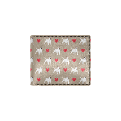 Bull Terriers Pattern Print Design 01 Men's ID Card Wallet