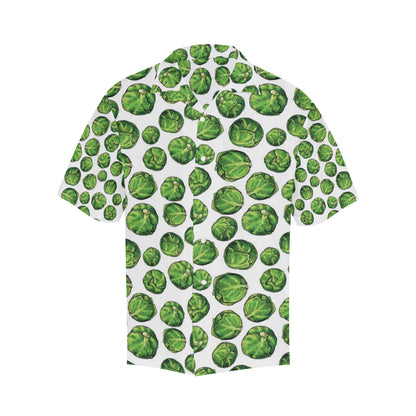Brussels Sprouts Pattern Print Design 02 Men's Hawaiian Shirt