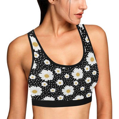 Daisy Pattern Print Design DS02 Sports Bra