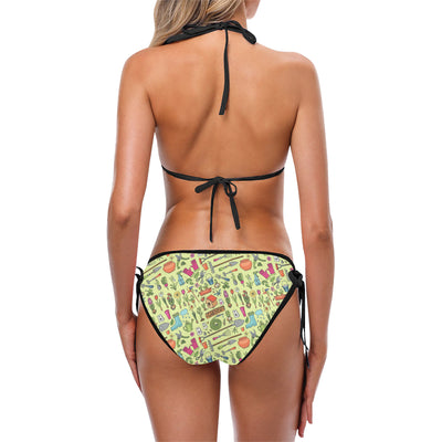 Gardening Pattern Print Design G02 Bikini