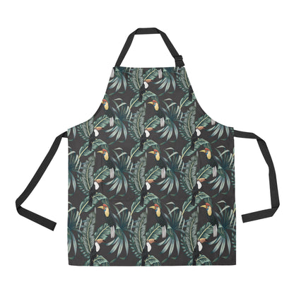 Rainforest Pattern Print Design RF06 Apron with Pocket