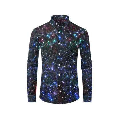 Cosmic Pattern Print Design 01 Men's Long Sleeve Shirt