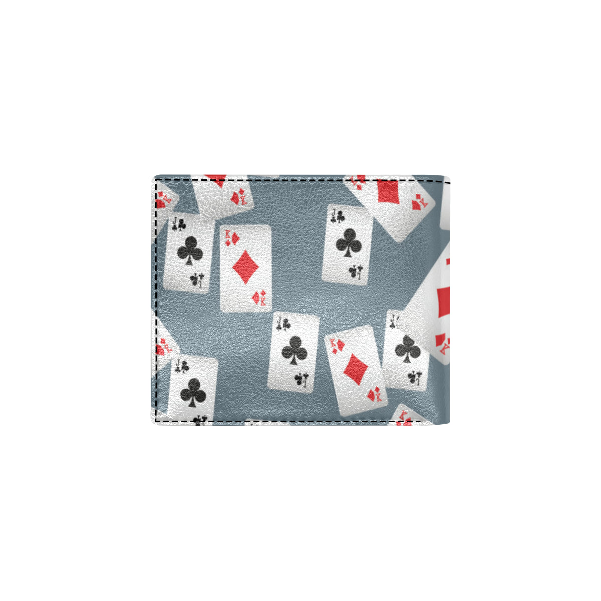 Poker Cards Pattern Print Design A05 Men's ID Card Wallet