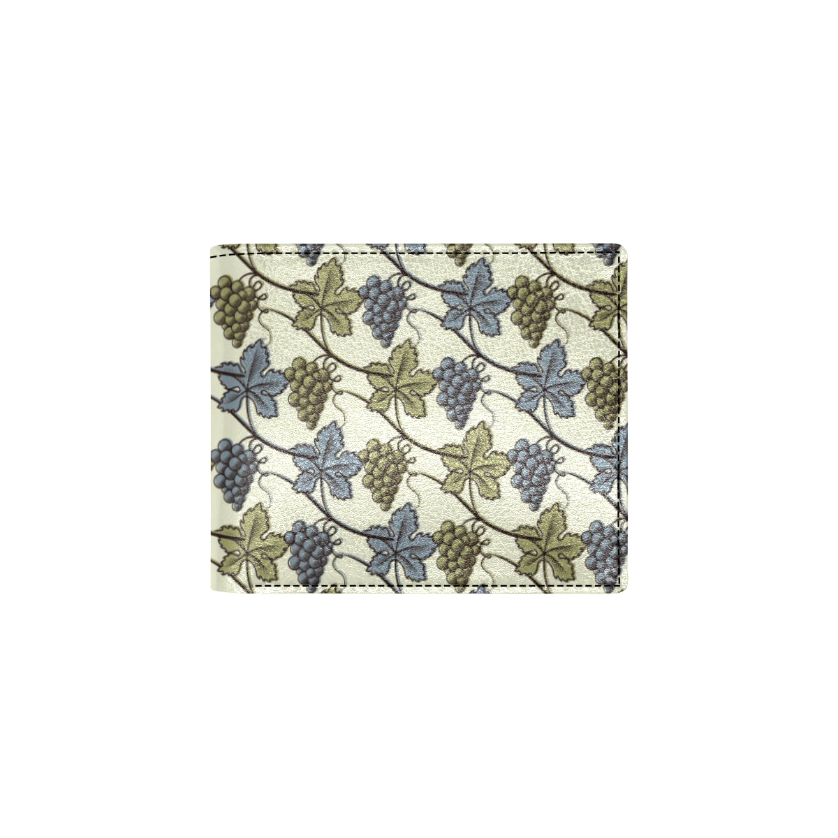 Grape Pattern Print Design GP03 Men's ID Card Wallet
