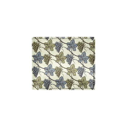 Grape Pattern Print Design GP03 Men's ID Card Wallet