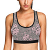 Cherry Blossom Pattern Print Design CB05 Sports Bra