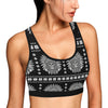 Native American Indian Skull Sports Bra