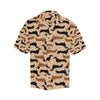 Dachshund Pattern Print Design 011 Men's Hawaiian Shirt