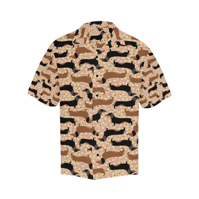 Dachshund Pattern Print Design 011 Men's Hawaiian Shirt