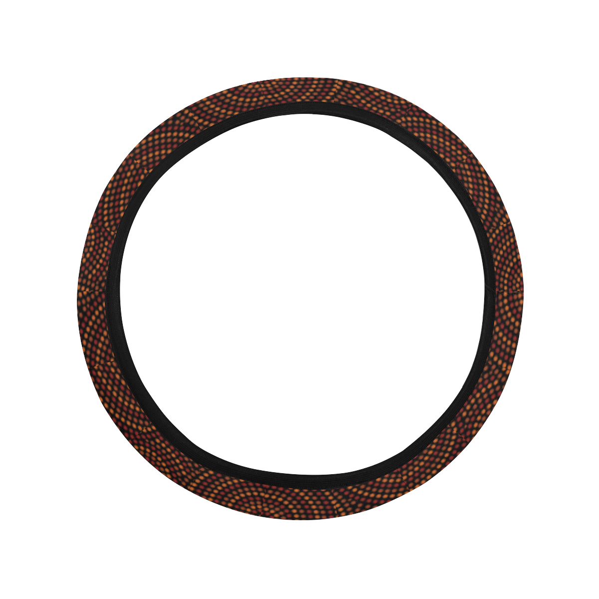 Aboriginal Pattern Print Design 02 Steering Wheel Cover with Elastic Edge