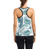 Pattern Tropical Palm Leaves Women's Racerback Tank Top