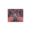 Red Indian Elephant Pattern Men's ID Card Wallet