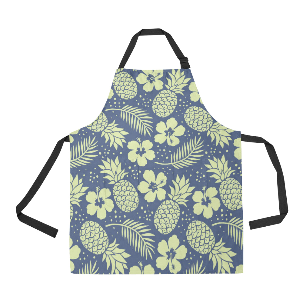 Pineapple Pattern Print Design PP07 Apron with Pocket