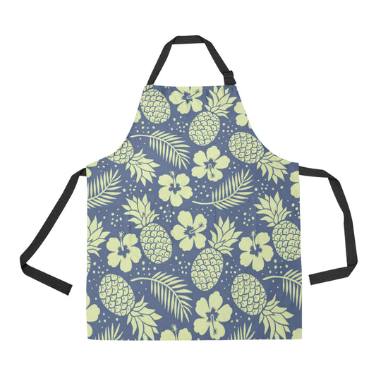 Pineapple Pattern Print Design PP07 Apron with Pocket