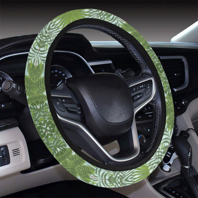 Tiki Wood Island Steering Wheel Cover with Elastic Edge