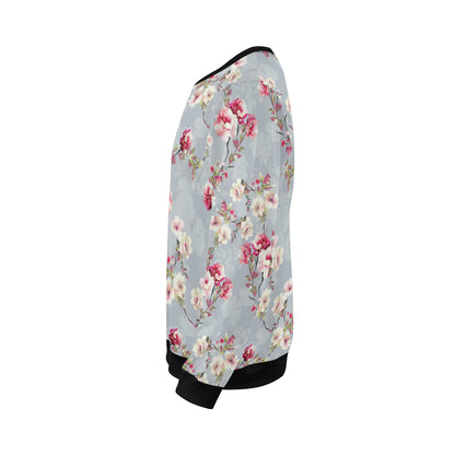 Summer Floral Pattern Print Design SF02 Men Long Sleeve Sweatshirt