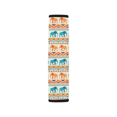 Elephant Aztec Ethnic Print Pattern Car Seat Belt Cover