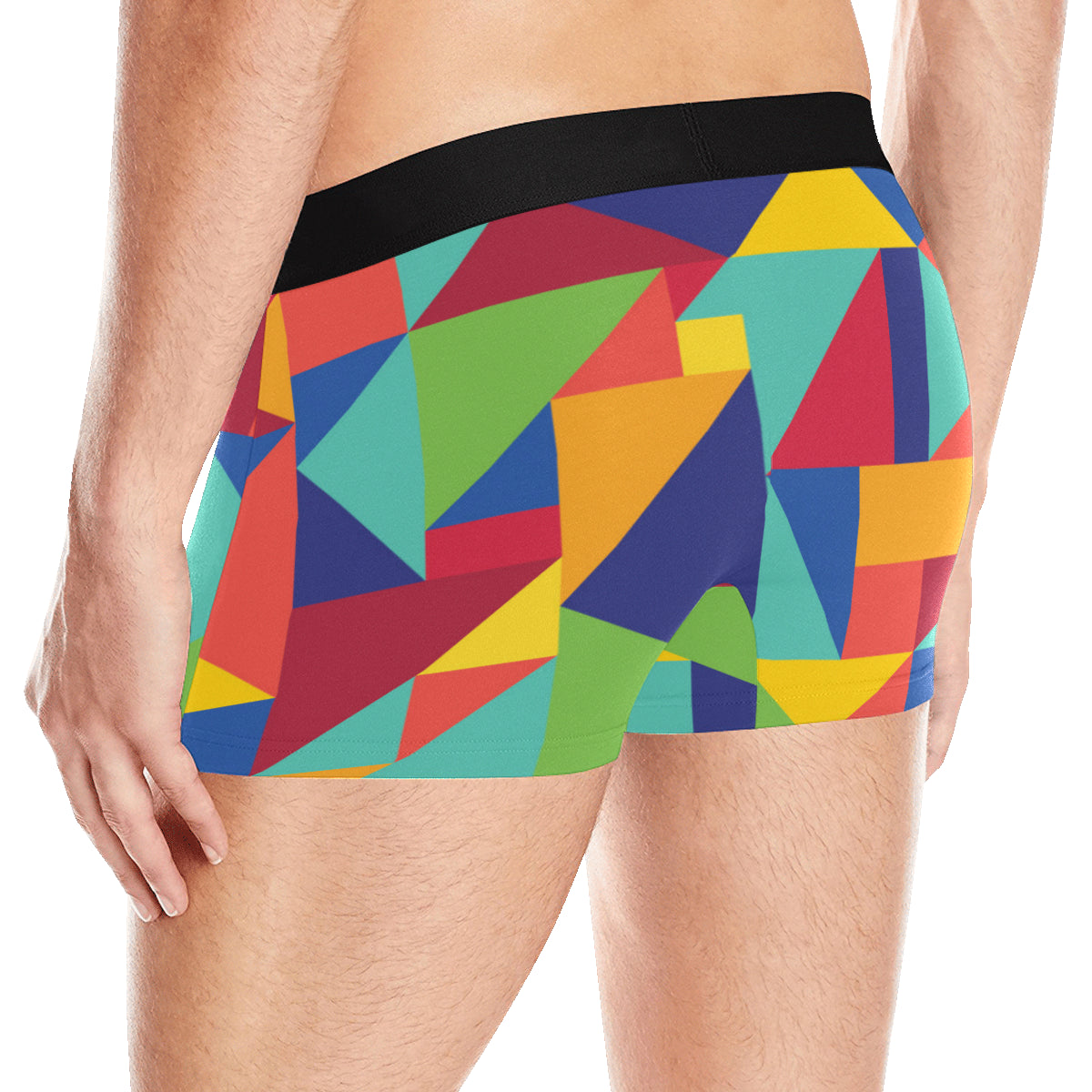 Mosaic Pattern Print Design 01 Men's Boxer Briefs