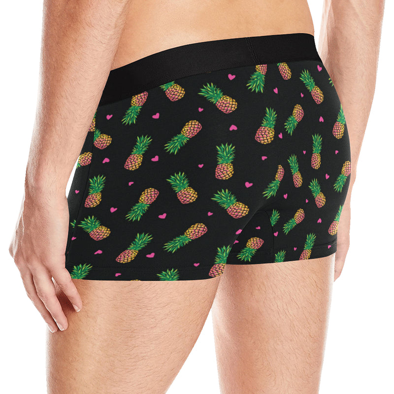 Neon Pineapple Pattern Print Design A04 Men's Boxer Briefs